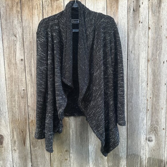 BNCI by Blanc Noir Open Swing Cardigan Sweater Large - Picture 1 of 8